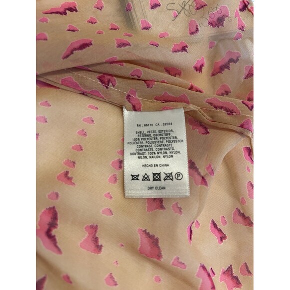 Maeve Anthropologie Peplum Abstract Top Lace Floral Sheer Hi Low Size XSP - Picture 6 of 7